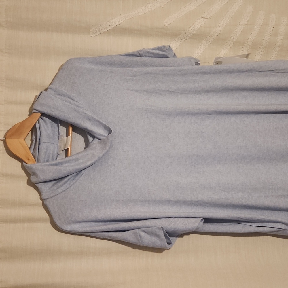 Softies 36" cowl neck dream lounger sky blue size L/XL - Picture 3 of 12